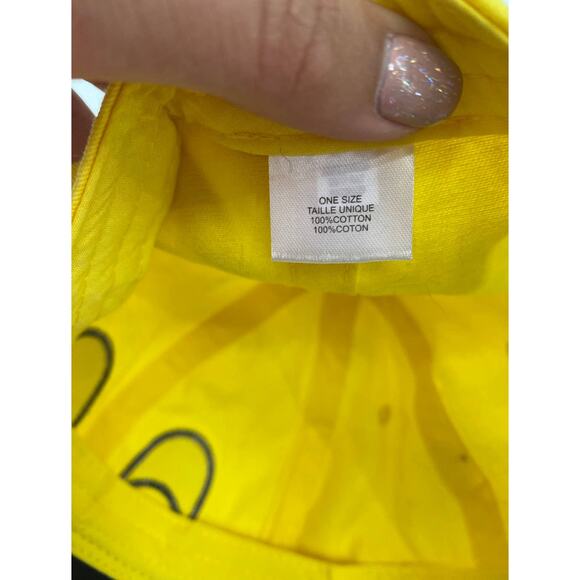 Emojinuity Snapback Style Baseball Cap Hat Yellow NEW One Size Emoji - Picture 4 of 6